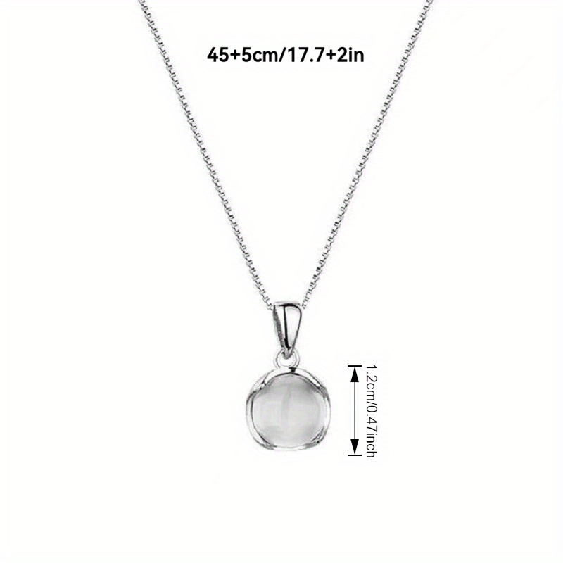 Women's Purple Oval Pendant Necklace — Stylish Accessory